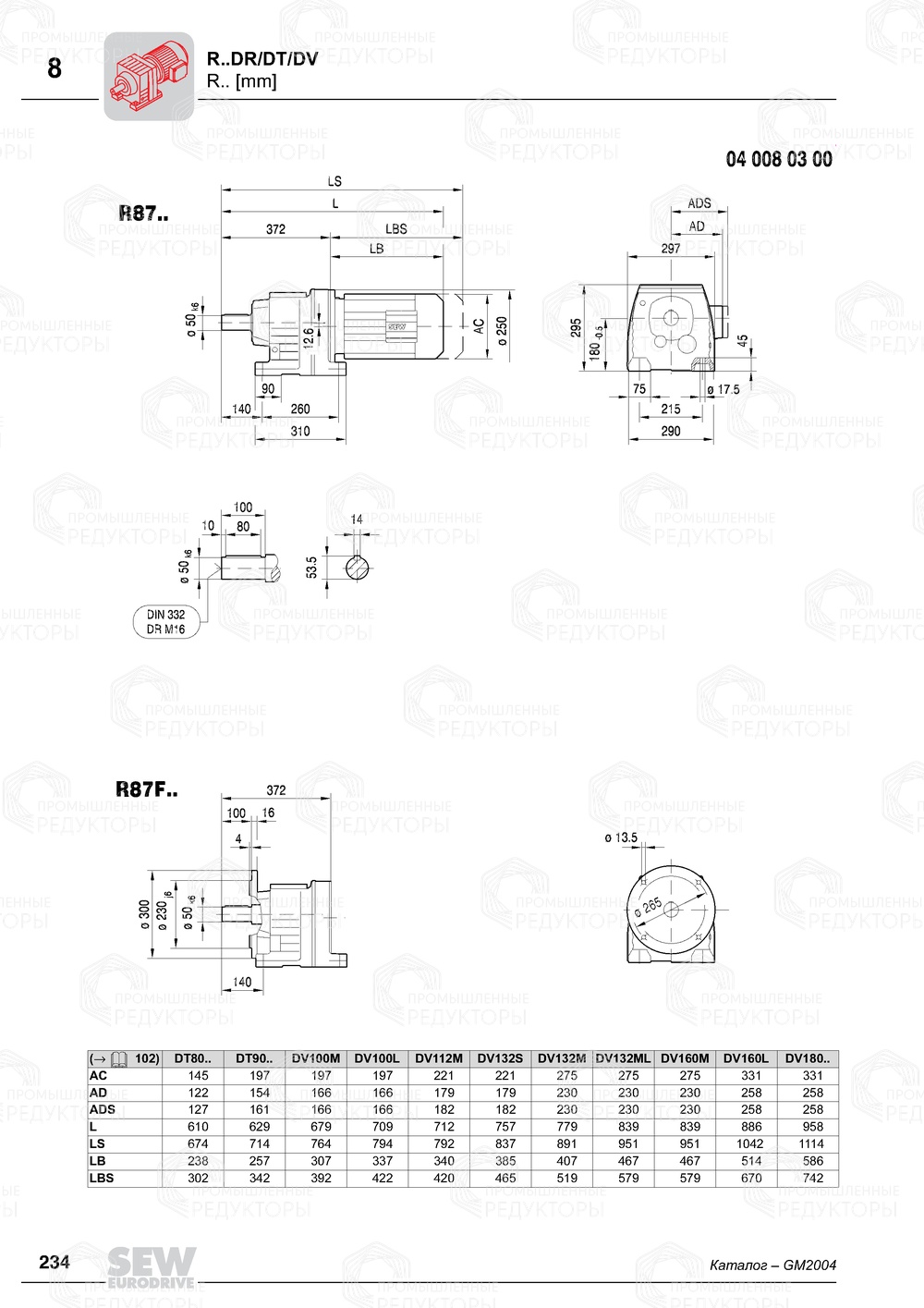 Мотор-редуктор Sew-Eurodrive R 87 Sew-eurodrive R 87